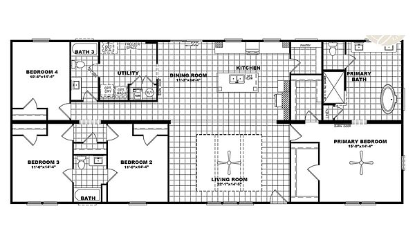 EZ Living Series / The Oceanside 32EZL32724BH Layout 101712