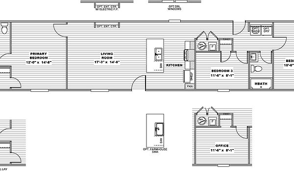Foothills Series / The Foothills 76 22FTH16763AH Layout 135025