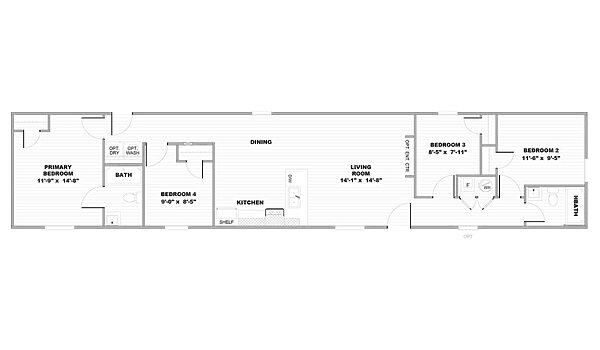 Foothills Series / The Glacier Vista 22FTH16764AH Layout 135083