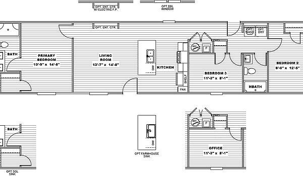 Foothills Series / The Foothills 66 22FTH16663AH Layout 135110