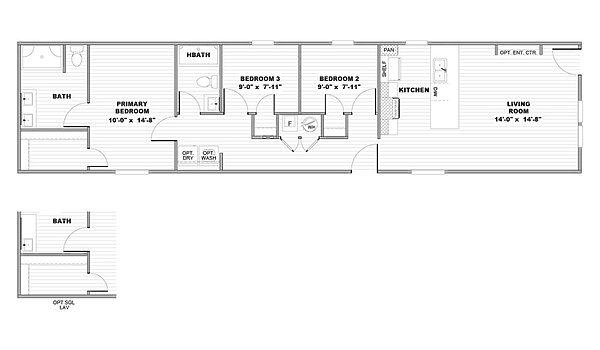 Foothills Series / The Rocky Crest 22FTH16663FH Layout 135112