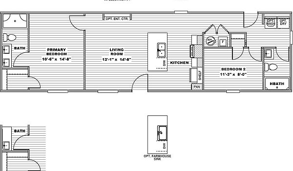 Foothills Series / The Foothills 56 22FTH16562AH Layout 135120