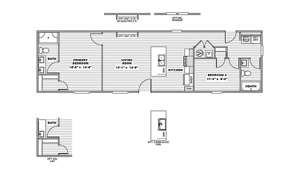 Foothills Series / The Foothills 56 22FTH16562AH Layout 135120