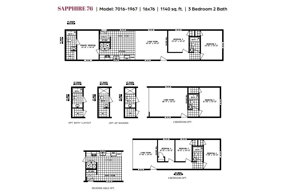 GEM Series Sapphire 76 7016-1967 by Clayton Built Lewiston - Showcase Homes