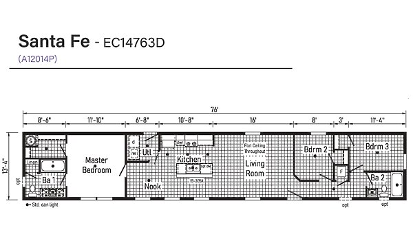 Eastland Concepts / Santa Fe EC14763D Layout 121581