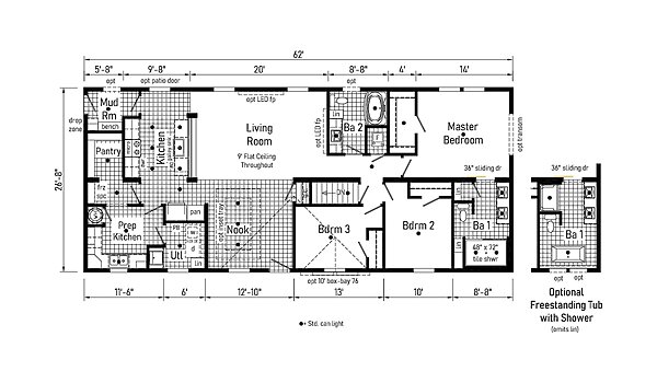 Pinecrest Elite (Mod) / Kiawah 28623AM Layout 147036