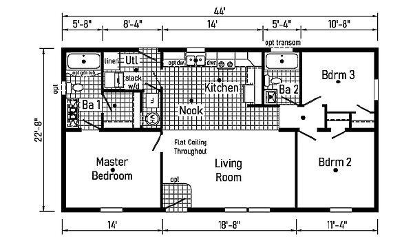 Astro Creations Ranch / Bungalow 10 24443A Layout 147837