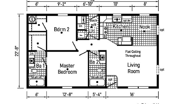 Astro Creations Ranch / Bungalow 7 24402A Layout 147840