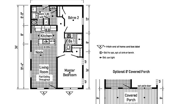 Astro Creations Ranch / Bungalow 6 24362B Layout 147845