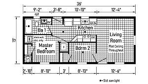 Astro Creations Singlewide / Bungalow 2 16362A Layout 147851
