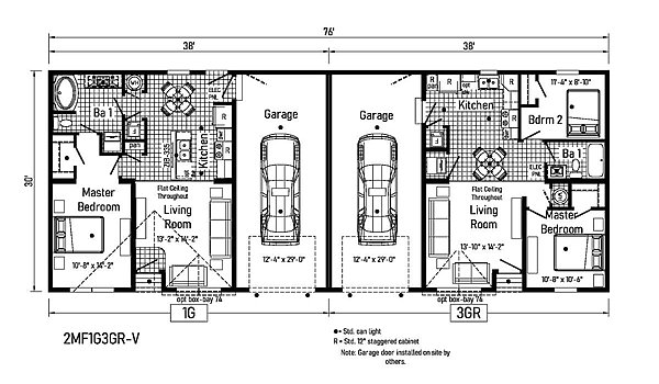 Landmark Multi-Family / 2MF1G3GR-V Layout 83810