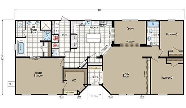 Cypress Manor / 0683B Layout 61310