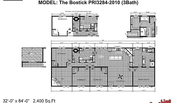 Prime / The Bostick PRI3284-2010 (3Bath) Layout 92496