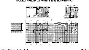 Prime / PRI3284-2010 with 8 foot Sidewalls 4+2 Layout 56525