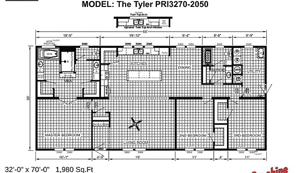 Prime / The Tyler PRI3270-2050 Layout 68450