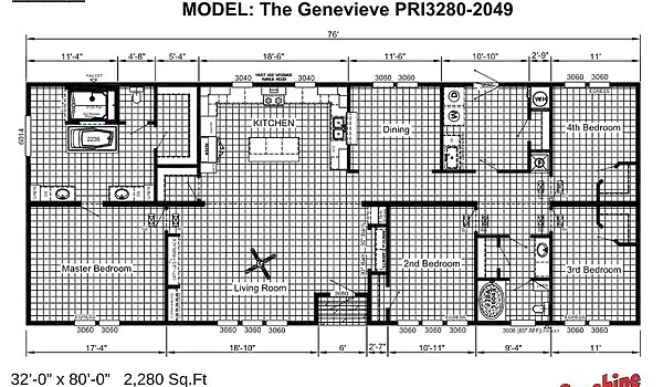 Prime / The Genevieve PRI3280-2049 Layout 68451