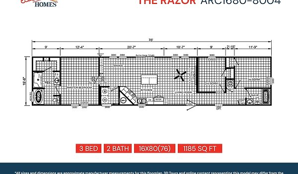 ARC / The Raizer ARC1680-8004 Layout 83474