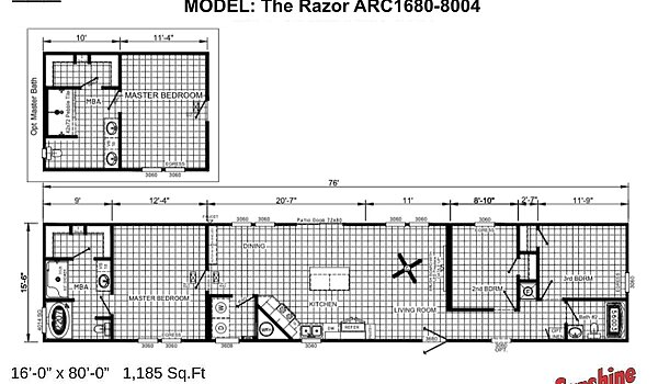 ARC / The Razor ARC1680-8004 Layout 83474