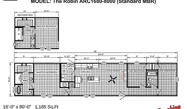 ARC / The Robin ARC1680-8000 (Standard MBR) Layout 103994