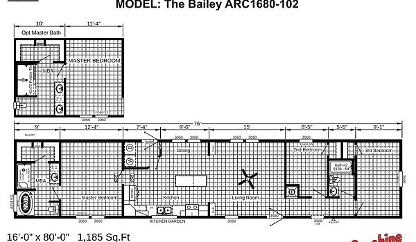 ARC / The Bailey ARC1680-102 Layout 121330