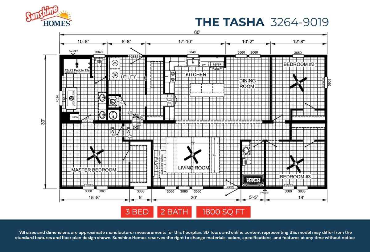 Prime The Tasha PRI3264-9019 from La Manufactured Homes