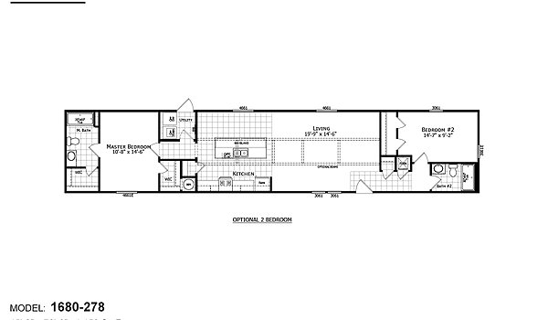 Diamond Singlewide / 1680-278 Layout 44107