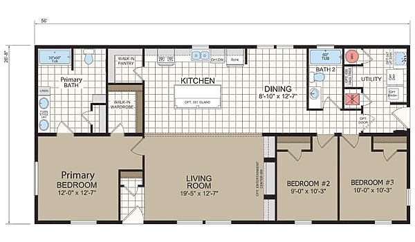 Diamond Sectional / 2860-235 Layout 83001