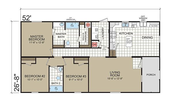 Diamond Sectional / 2856-205 Layout 83095