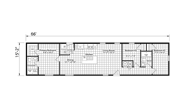 Aspire Singlewides / 1666H32120 Layout 146671