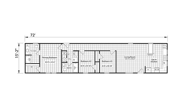 Aspire Singlewides / 1672H32184 Layout 146769