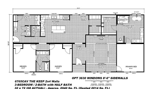 Cavalier Series / The Keep 74CAV32683CH Layout 130348