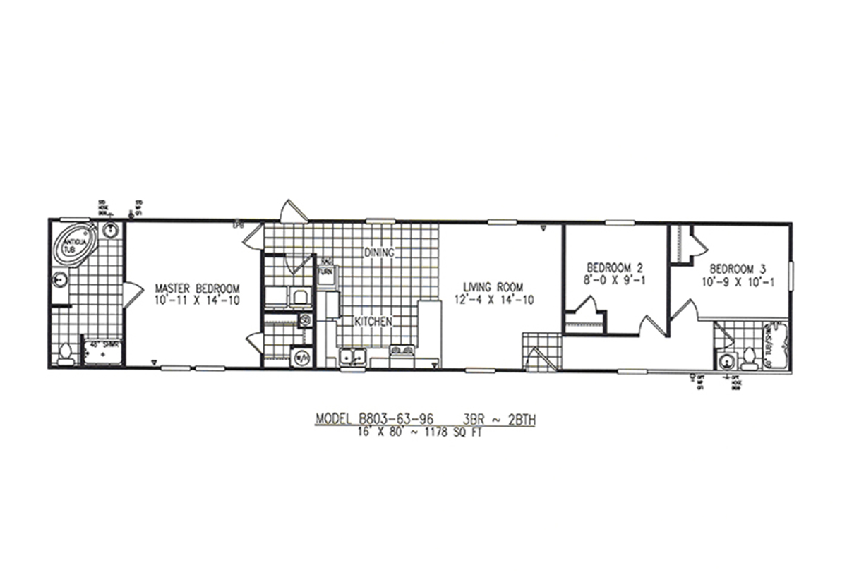 Single B803-63 by Destiny Homes - Normandy Manufactured Home Center