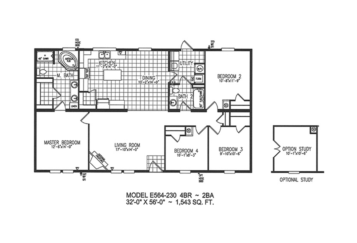 Timberline Elite E564-230 By Destiny Homes - Normandy Manufactured Home 