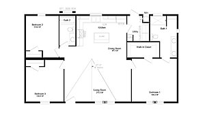 Emerald Doublewide / The Texas Ranch EM28483A Layout 97213