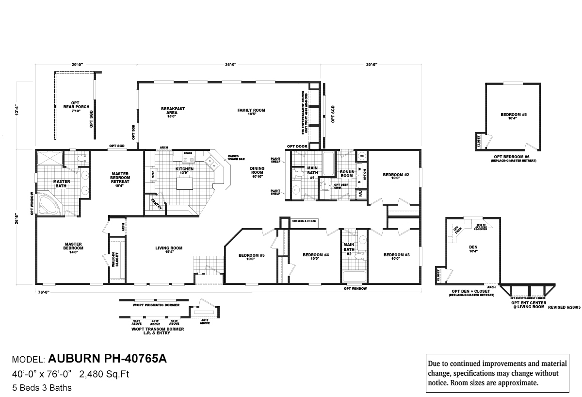 Pinehurst Auburn By Cavco West ModularHomes