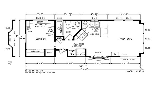 Seashore Cottages / SO12361B Layout 57695