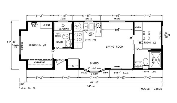 Seashore Cottages / SO12352B Layout 57698