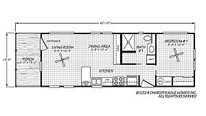 Hawk / The Wedge 1 Bedroom 13431S Layout 121466