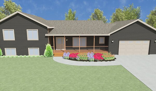 Split Level / St. Anthony 3SL2830 Exterior 64086