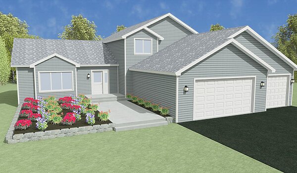 Split Level / Heartwood 3SL2826 Exterior 64088
