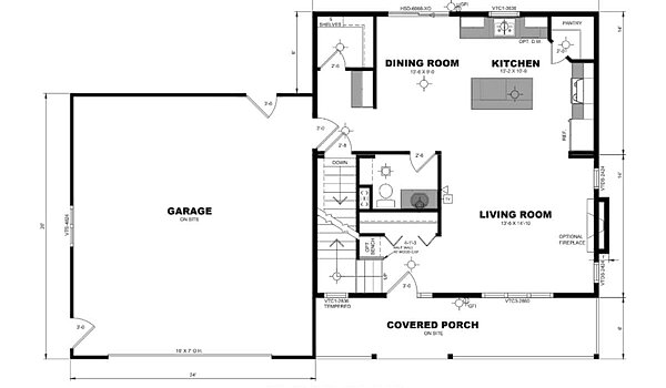Two Story / Wentworth 3TS2828 Layout 64089