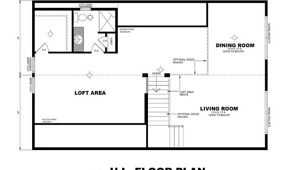 Chalet / Afton 3CH2844 Layout 64111