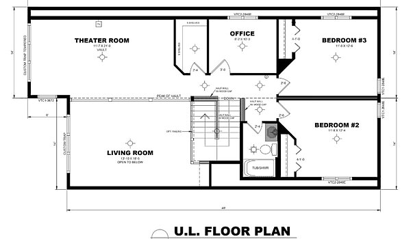 Chalet / Ottertail 3TSCH2848 Layout 64114