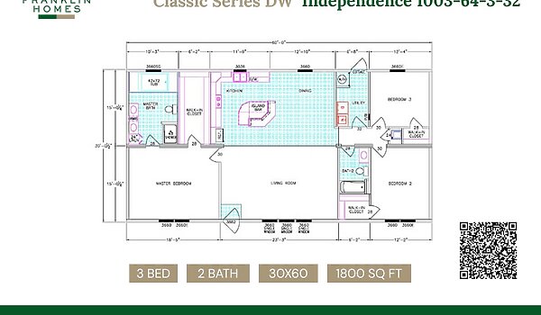 Classic Series DW / Independence 1003-64-3-32 Layout 7823
