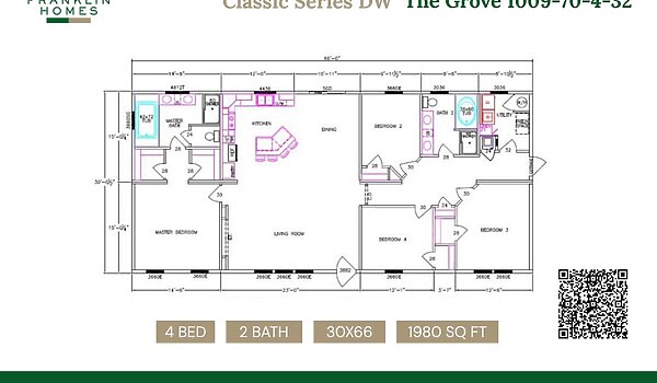 Classic Series DW / The Grove 1009-70-4-32 Layout 14019