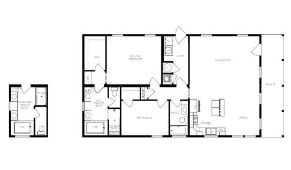 Prefab Cottage Series / Martin I Layout 16694