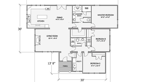 Farmhouse Series / Nandina IV 5125-62-3-47 Layout 53552