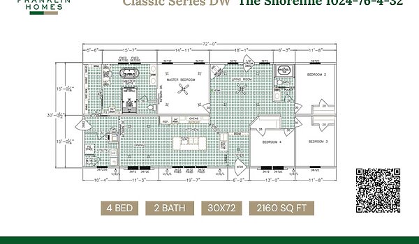 Classic Series DW / The Shoreline 1024-76-4-32 Layout 94564