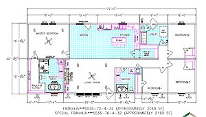 Classic Series DW / The Riverview 5036-72-4-32 4BR Layout 102063