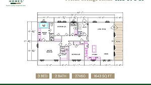 Prefab Cottage Series / 5103-64-3-30 Layout 121595